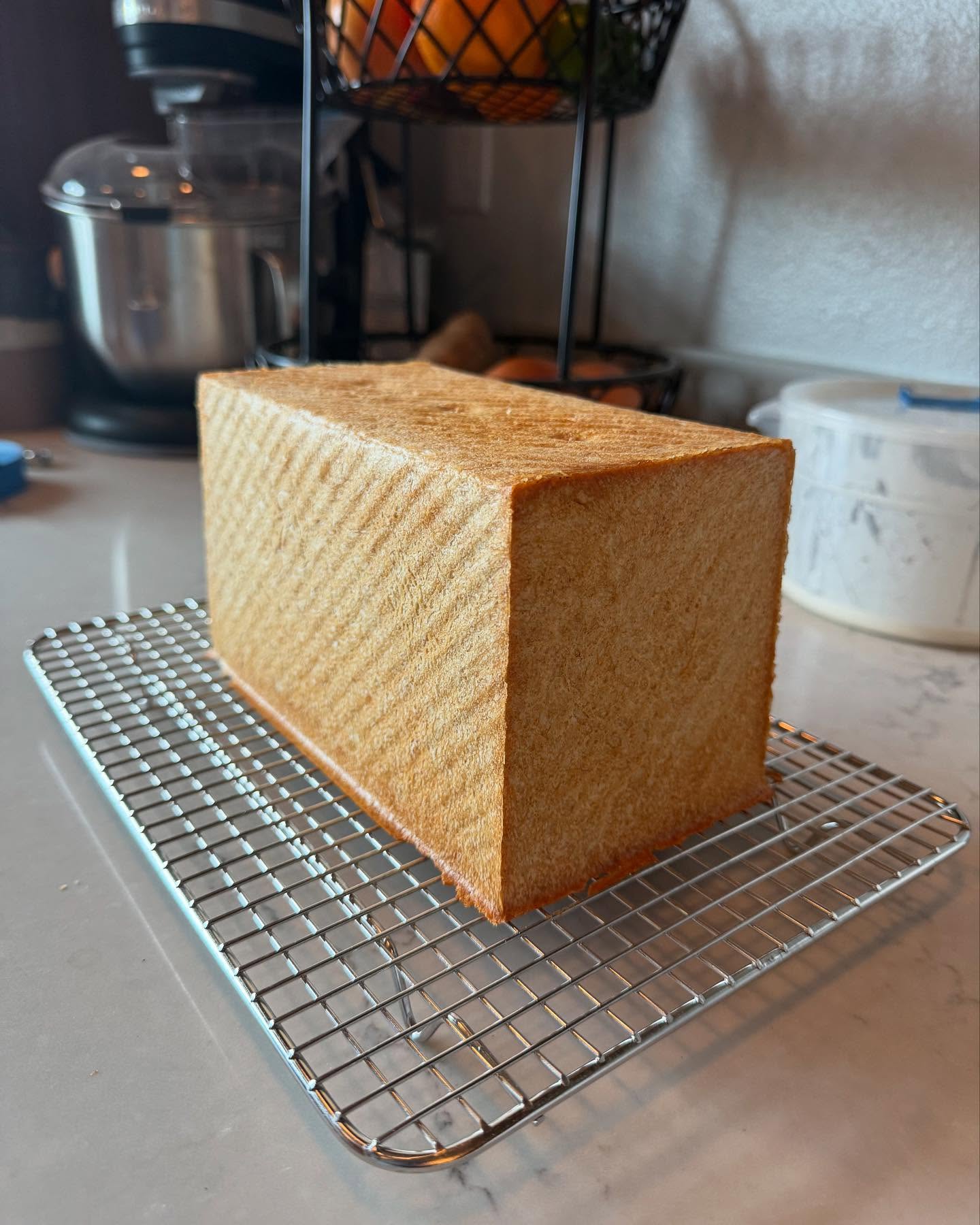 Square White Bread Loaf
